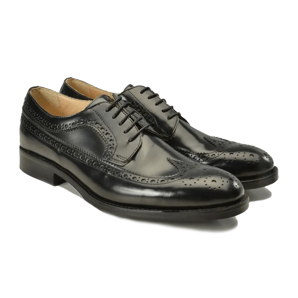 Black Leather Brogues