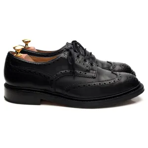 Black Leather Derby Brogues UK 9.5