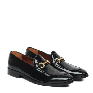 Black Patent Leather Loafer