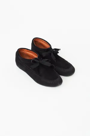 Black Suede Moc Loafer