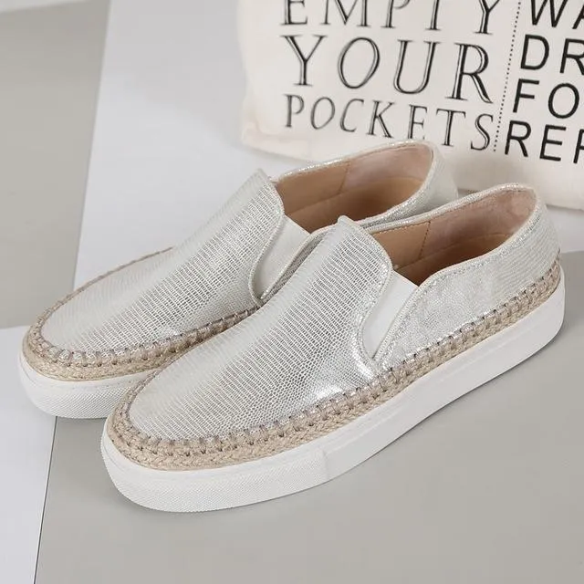 Bling Pattern Slip-on Casual Shoes