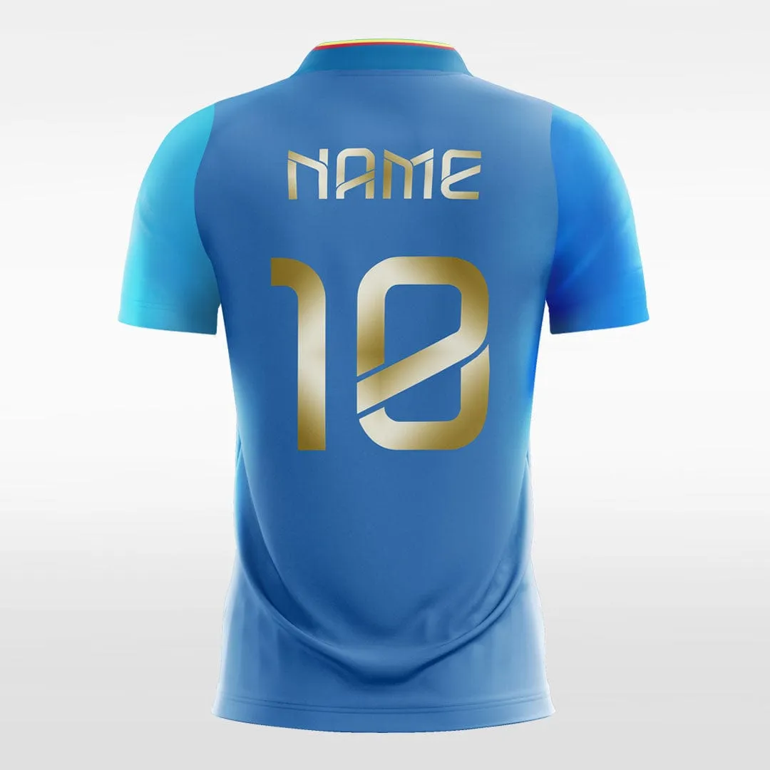 Blue Split - Women Custom Soccer Jerseys Design Color Block