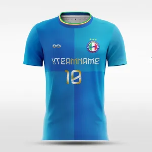 Blue Split - Women Custom Soccer Jerseys Design Color Block