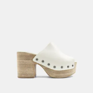 Bone Gina Clog Wedges