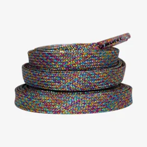 Bont Shimmer Skate Laces 8mm - Unicorn Rainbow - Multiple Sizes