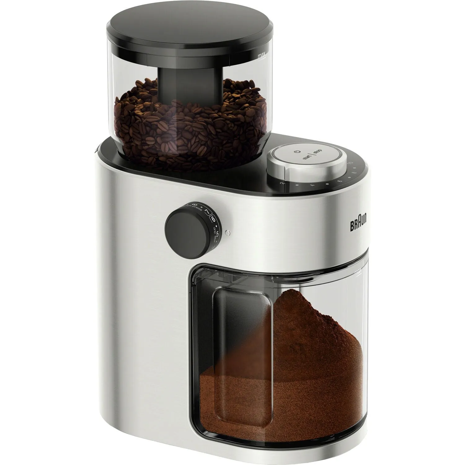 Braun FreshSet 12-Cup Burr Grinder with Removable Container (KG7070)