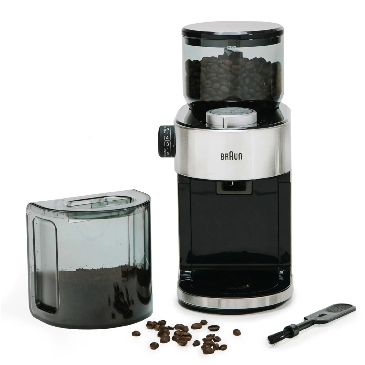 Braun FreshSet 12-Cup Burr Grinder with Removable Container (KG7070)