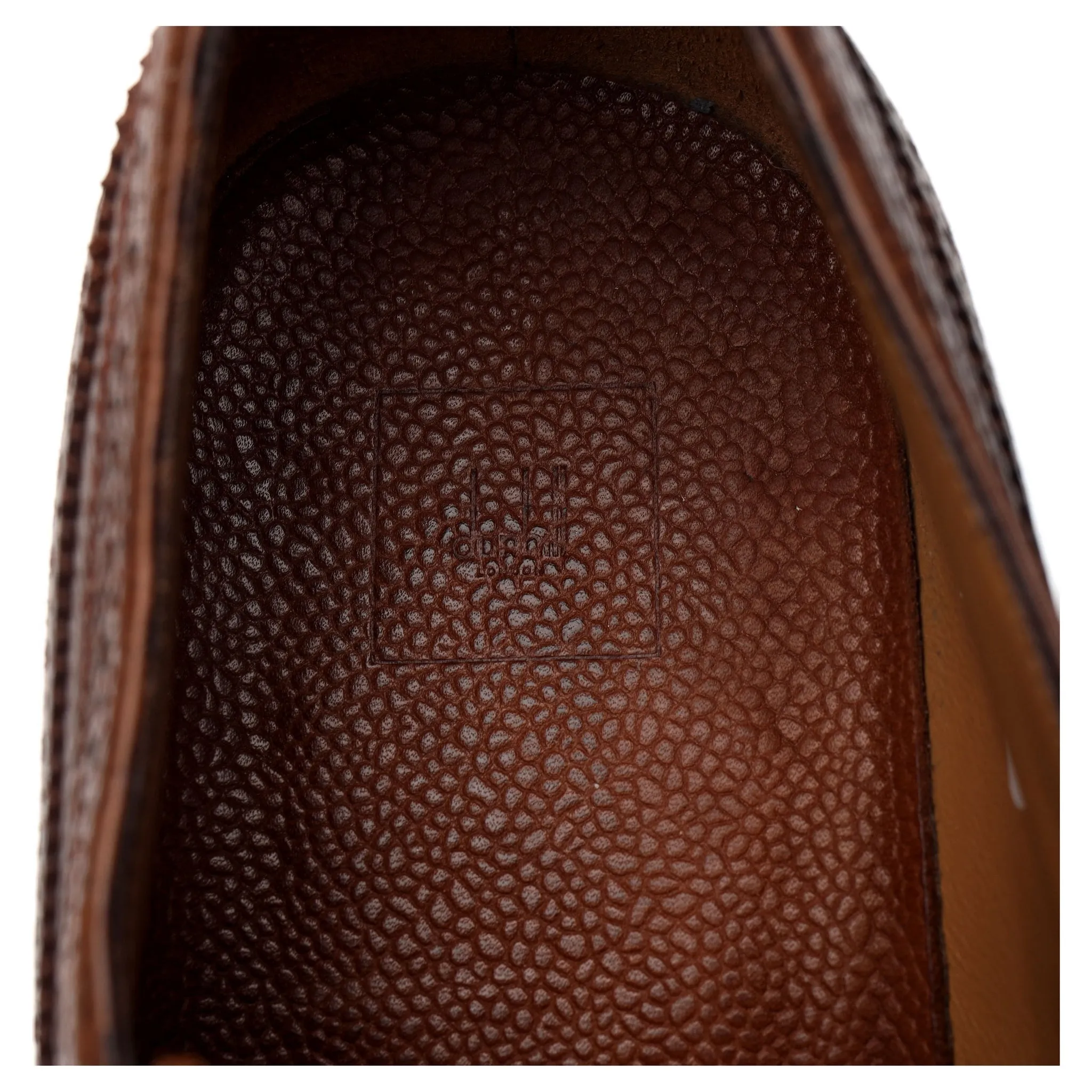 Brown Grain Leather Derby Brogues UK 7.5