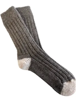 Brown Irish Merino Wool Socks | Women's