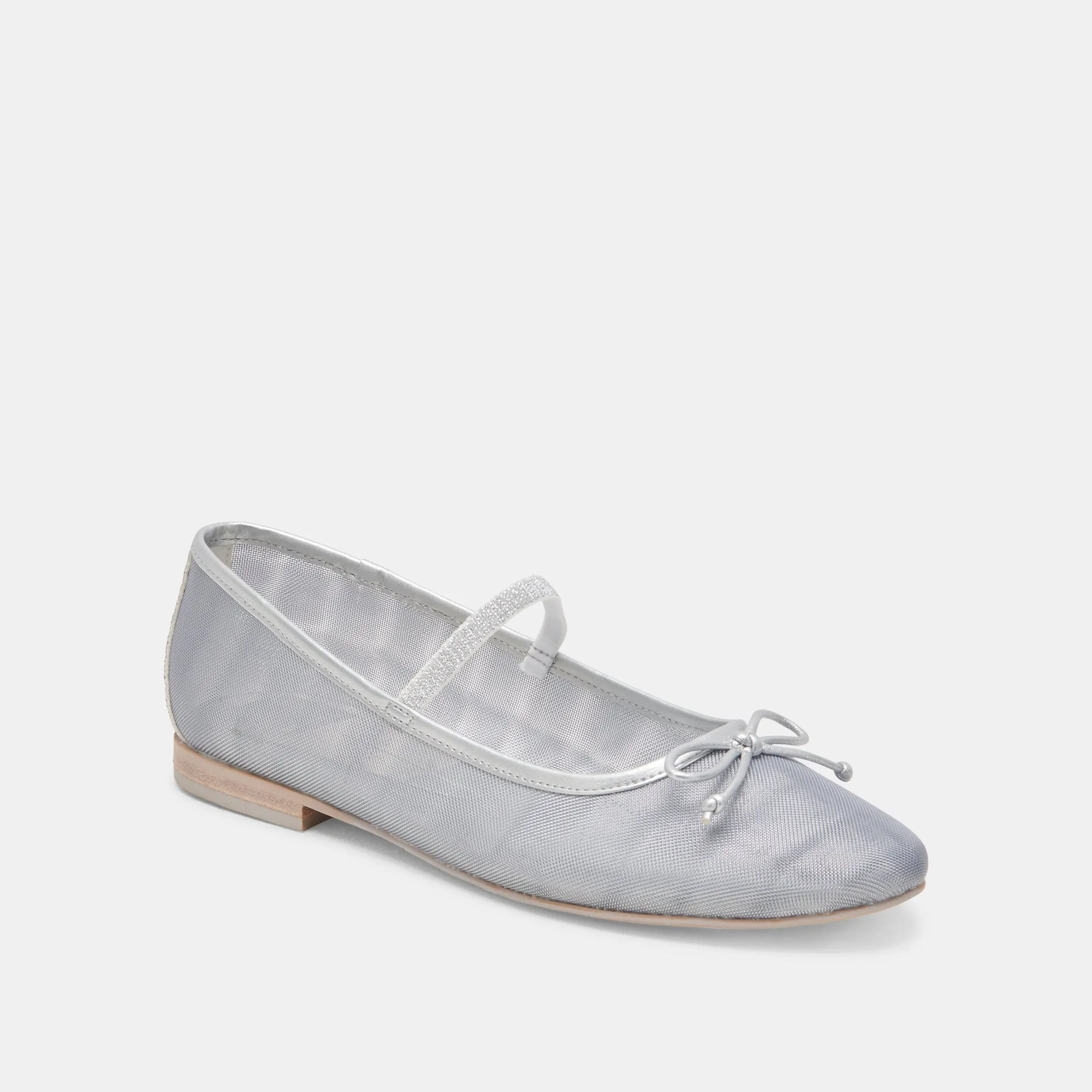 CADEL BALLET FLATS SILVER MESH