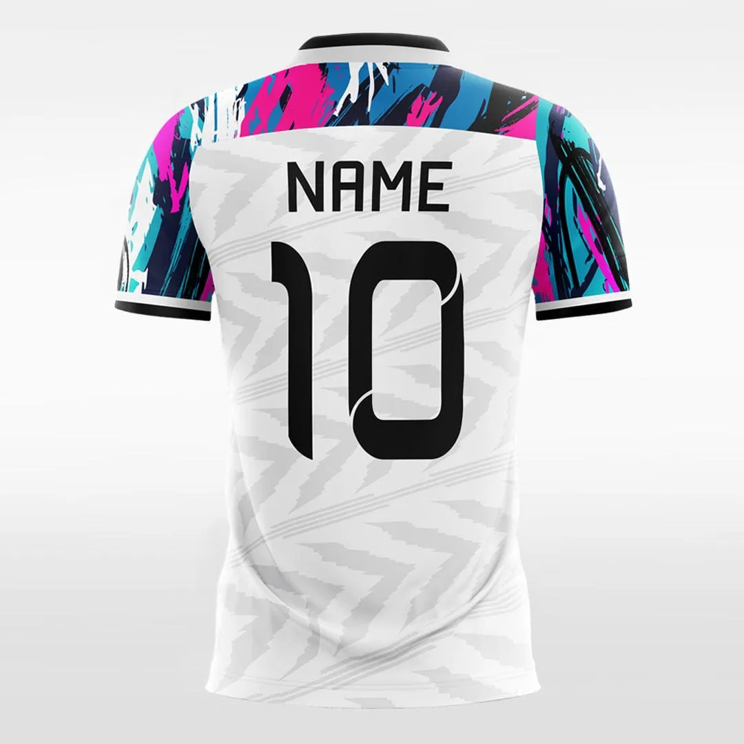 Camouflage chevron - Custom Kids Soccer Jerseys Design White