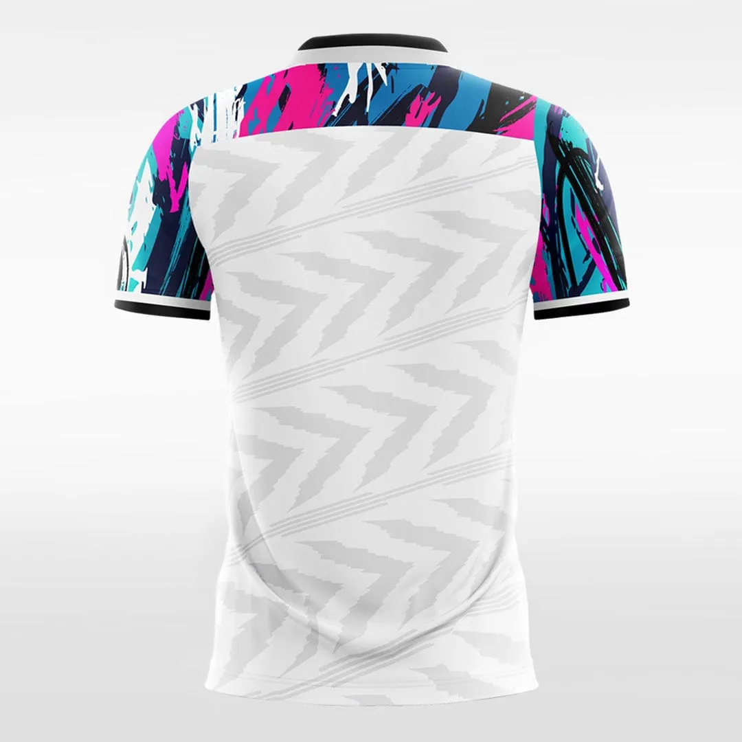 Camouflage chevron - Custom Kids Soccer Jerseys Design White