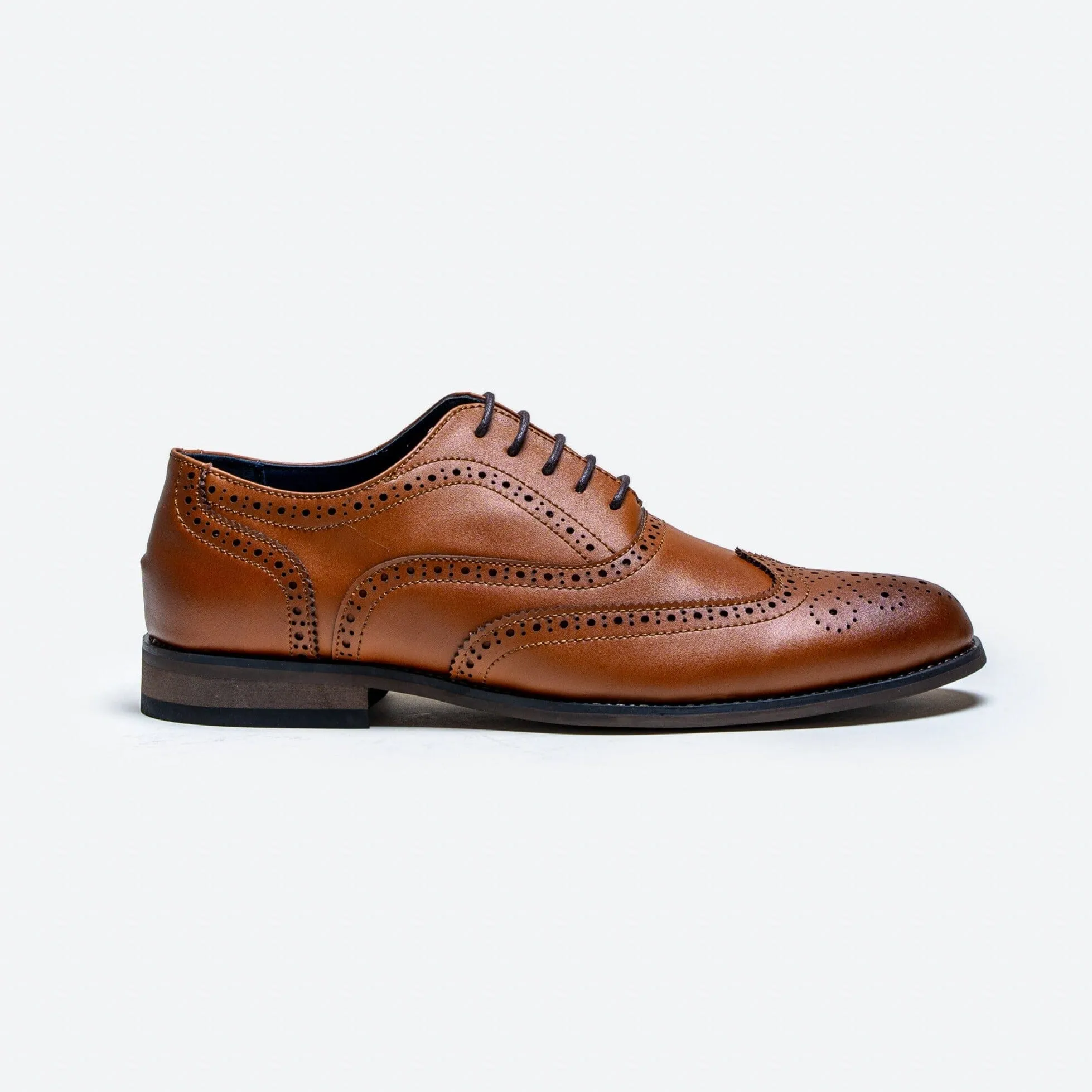 Clark Tan Brogue Shoes