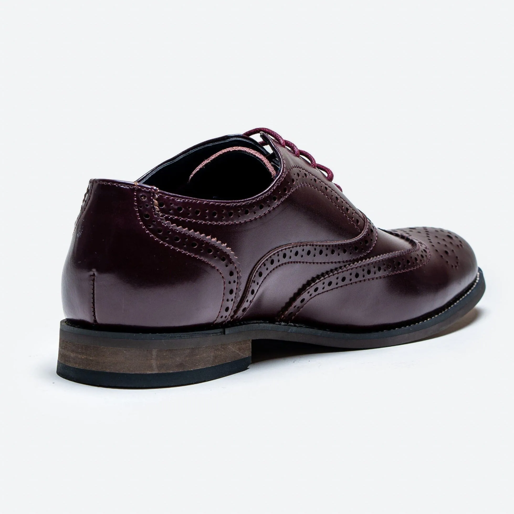 Clark Wine Brogue Shoes