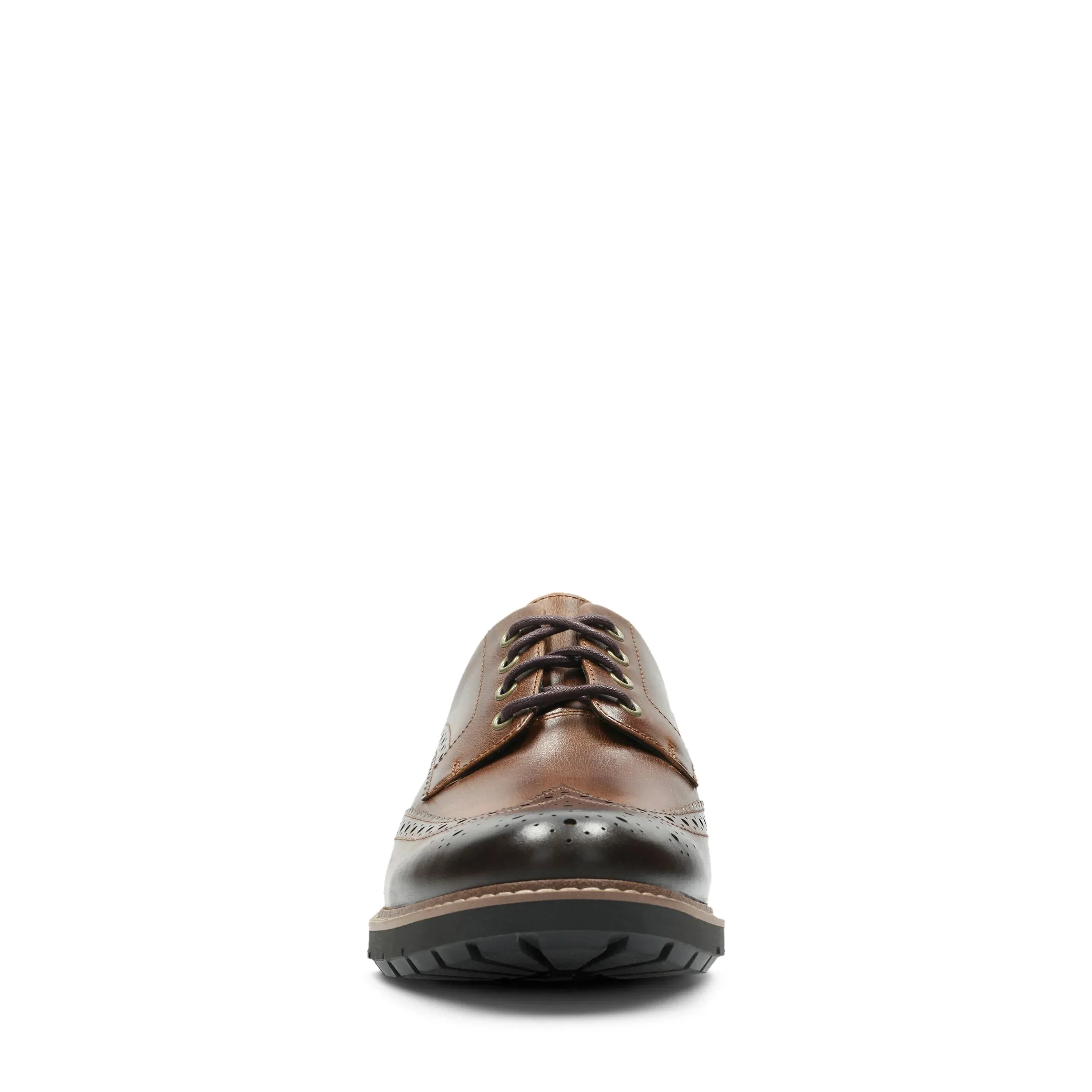 CLARKS | ZAPATOS DE VESTIR HOMBRE | BATCOMBE WING DARK TAN LEATHER | MARRÓN