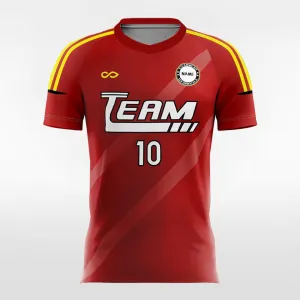 Classic Red - Women Custom Soccer Jerseys Design Diagonal