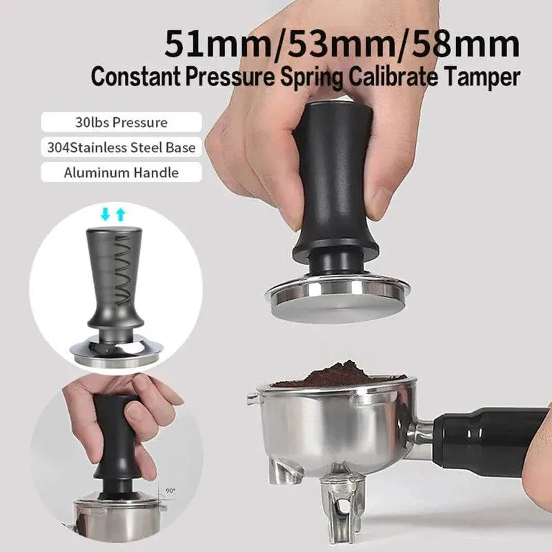 Coffee Tamper - Constant Pressure 51MM 53MM 58MM Calibrated