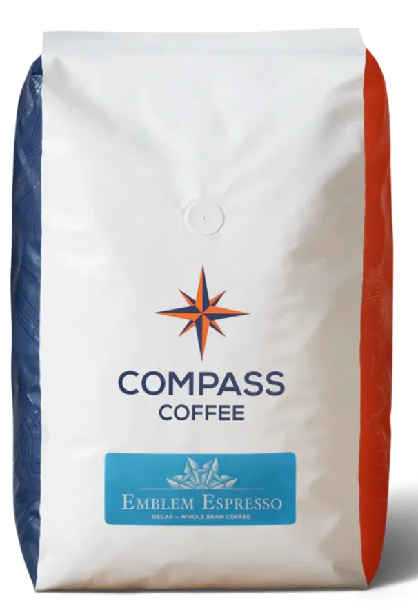 Compass Coffee Food Service - Emblem Espresso (Decaf) - 5 lb bag