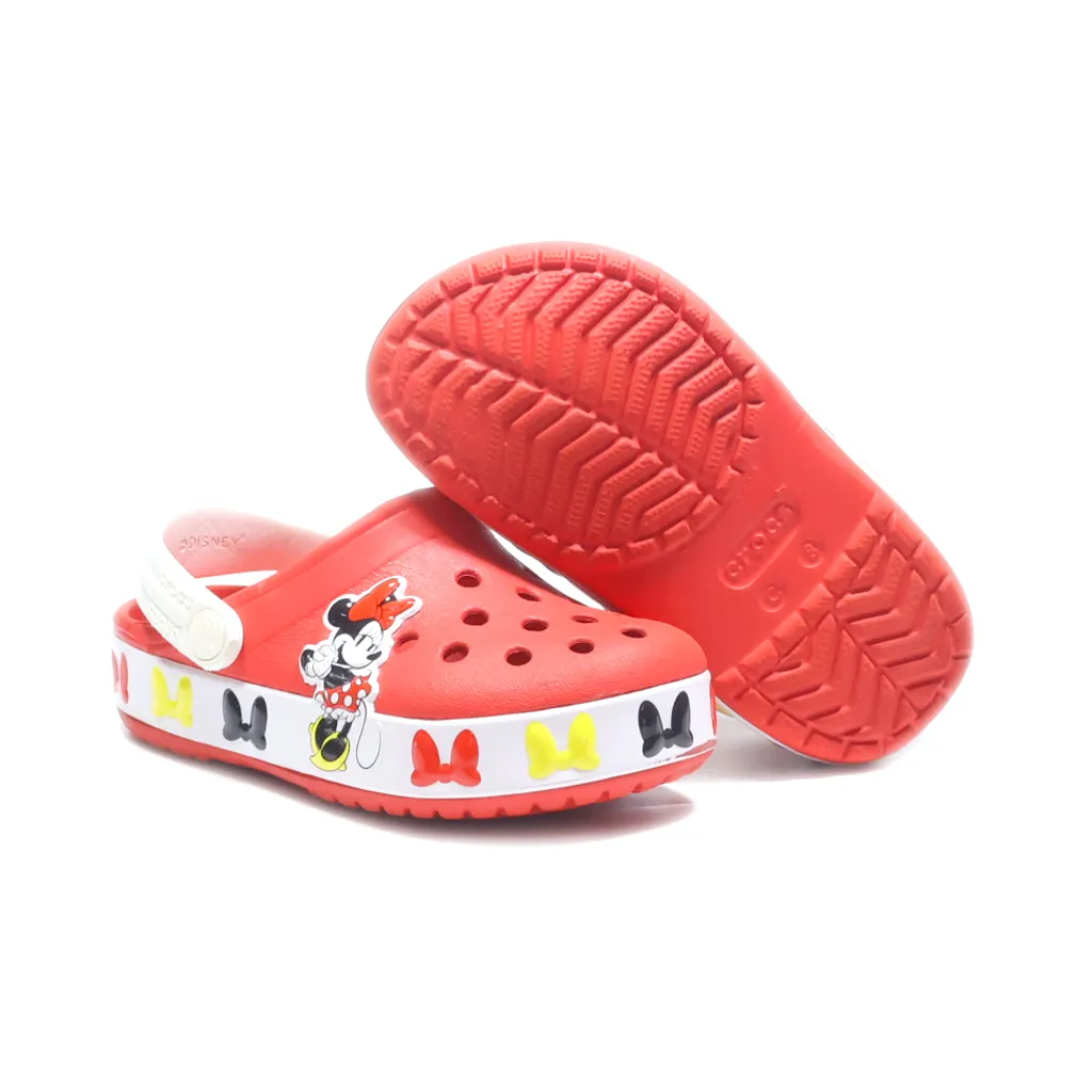 Crocs Mickey Mouse And Minnie Mouse Clogs Eva Red Colour For Kids