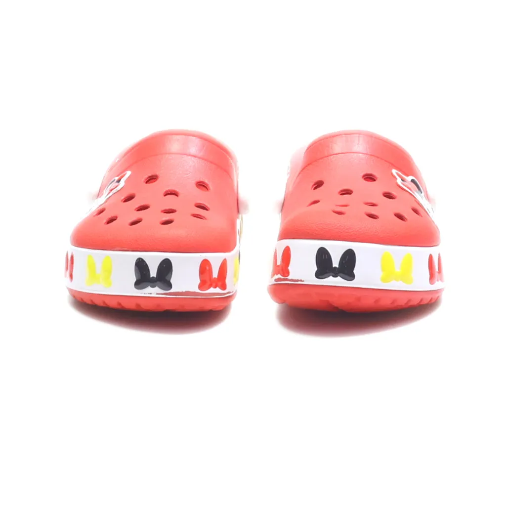 Crocs Mickey Mouse And Minnie Mouse Clogs Eva Red Colour For Kids