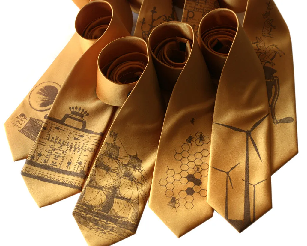 Custom Color Printed Neckties, Standard or Narrow Size