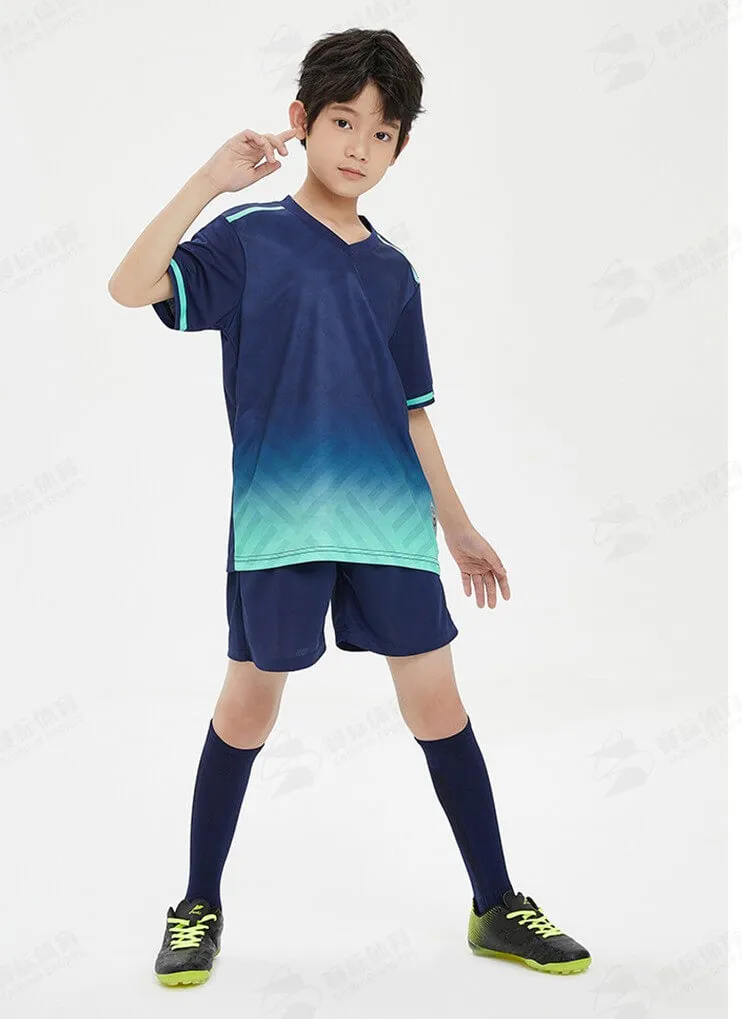 Custom Soccer Jersey Unisex Green Soccer Shirt Shorts Set