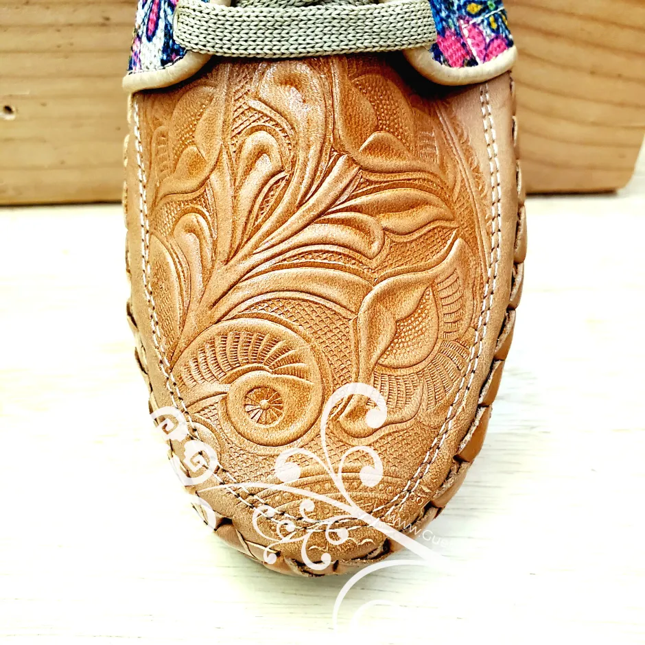 Daisy Mosaic - Loafers Artisan Leather Women Shoes