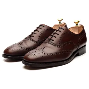 Dark Brown Leather Oxford Brogues UK 8.5 F