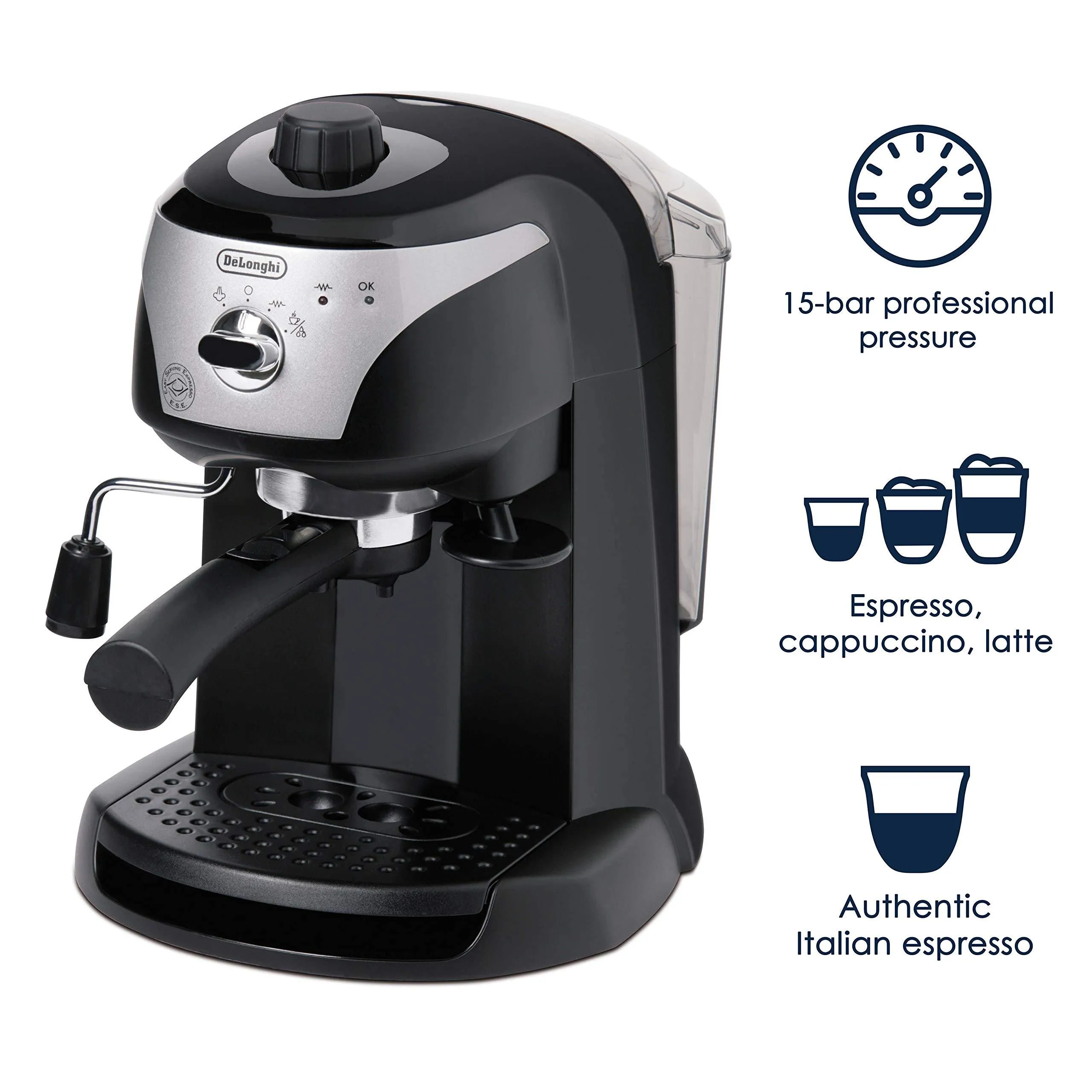 De'Longhi EC220CD 15-Bar Pump Driven Espresso Maker