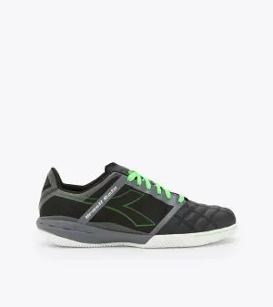 Diadora Brazil Sala ID Indoor Soccer Shoe - Black/Green Fluo