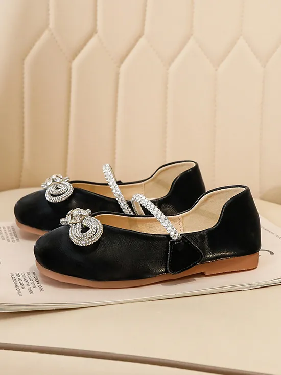 Diamond Bow Ballet Flats by Liv and Mia