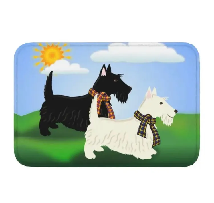 Door Mats many gorgeous designs “Scottish Terrier” “Scottie” themed” Floor Mats Salon Home Office Kennels Grooming Base Mats Non Slip