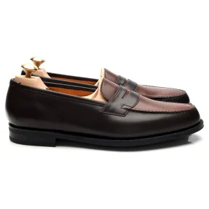 'Duke' Two Tone Brown Leather Loafers UK 8.5 E