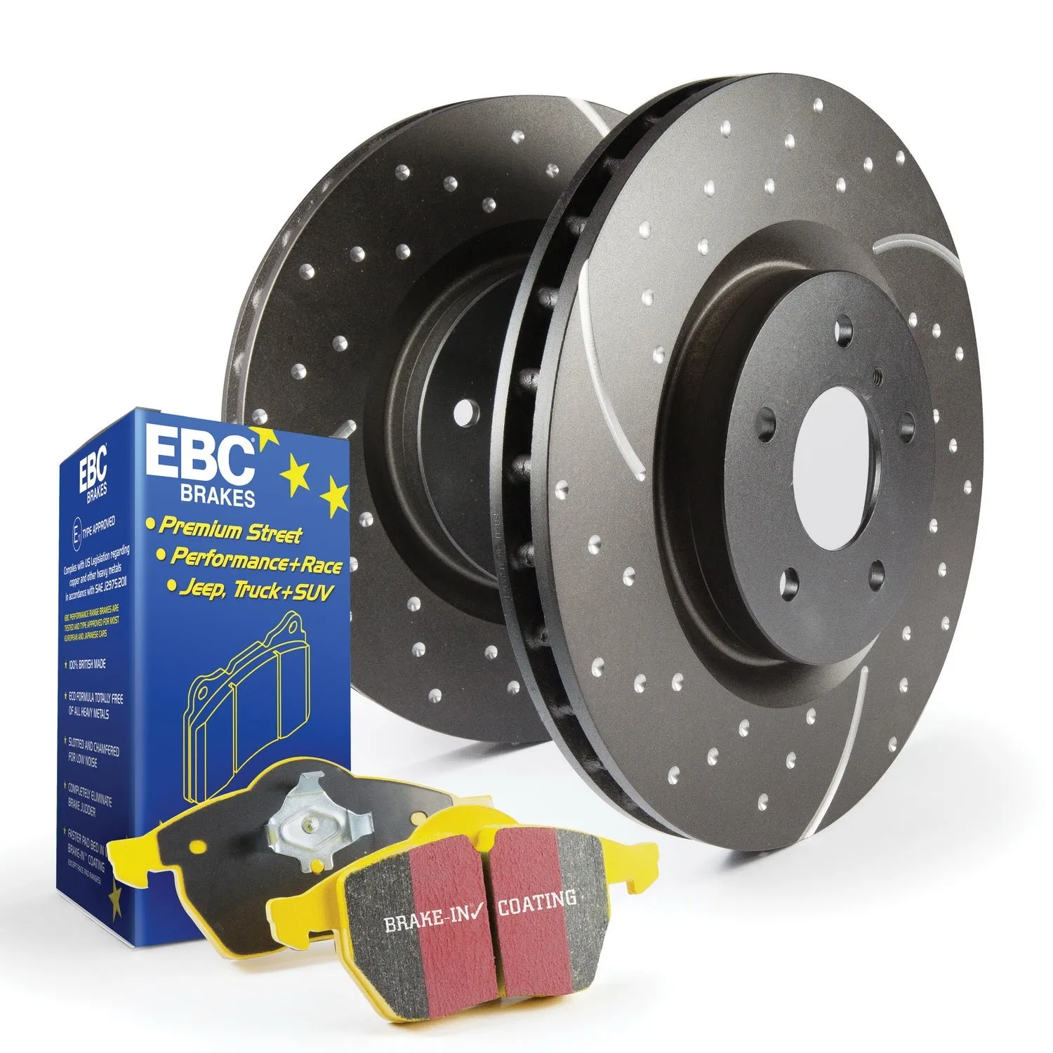 EBC Brakes S5KF1047 S5 Kits Yellowstuff And GD Rotors