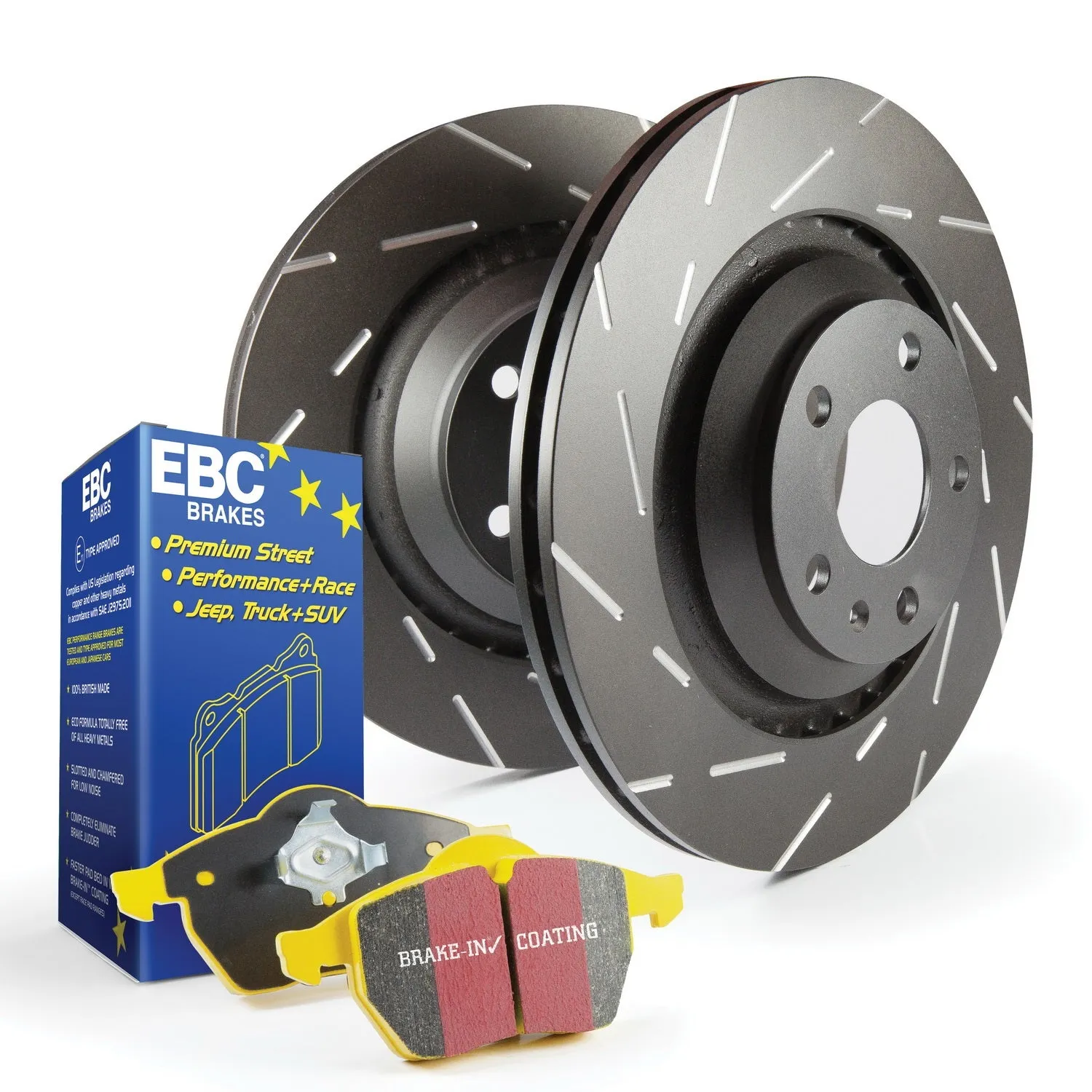 EBC Brakes S9KF1286 S9 Kits Yellowstuff and USR Rotors