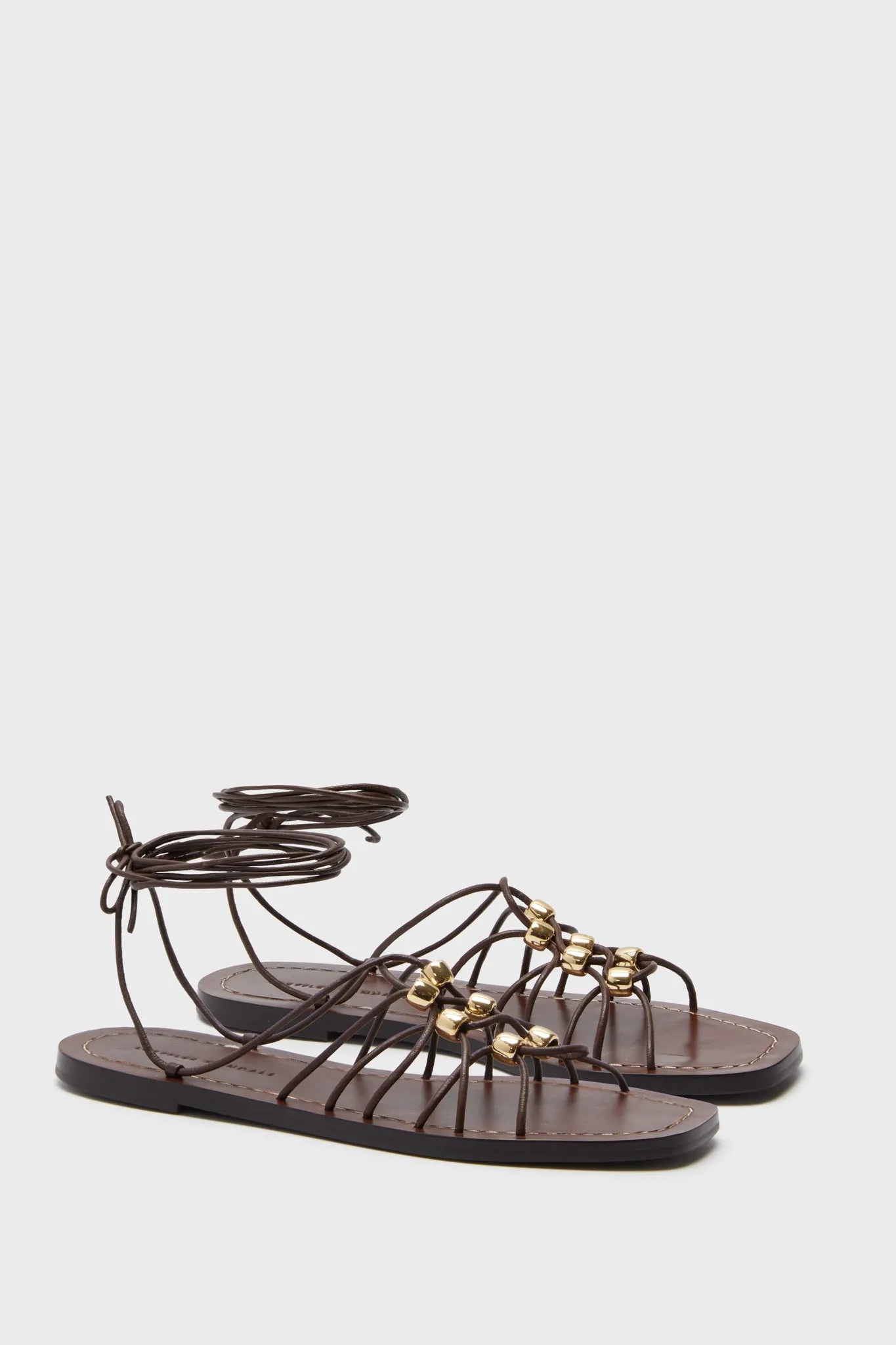 Espresso Nappa Mella Sandals