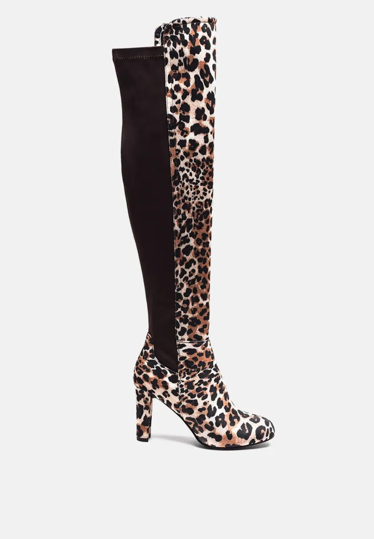 Fauna Knee High Block Heeled Boots