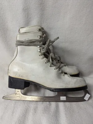 Figure Ice Skates Size 13 Color White Condition Used