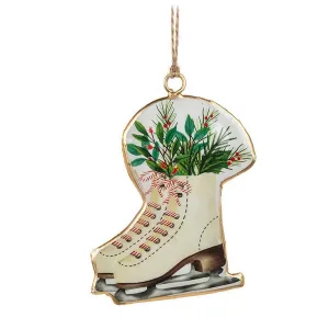 Figure Skates Metal Ornament