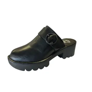 Fly London Bridle Black ENDA510FLY Women's Clogs