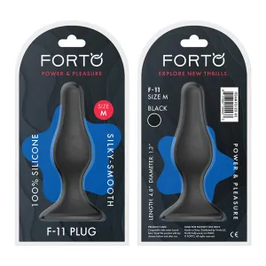 Forto F-11 Lungo Silicone Anal Plug Medium Black