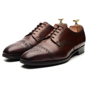 Foster & Son Brown Leather Derby Brogues UK 7.5 E