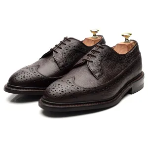 'Fulton' Dark Brown Leather Derby Brogues UK 7