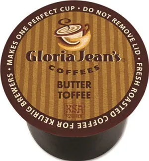 Gloria Jeans Butter Toffee Coffee K-Cups 24 Per Box