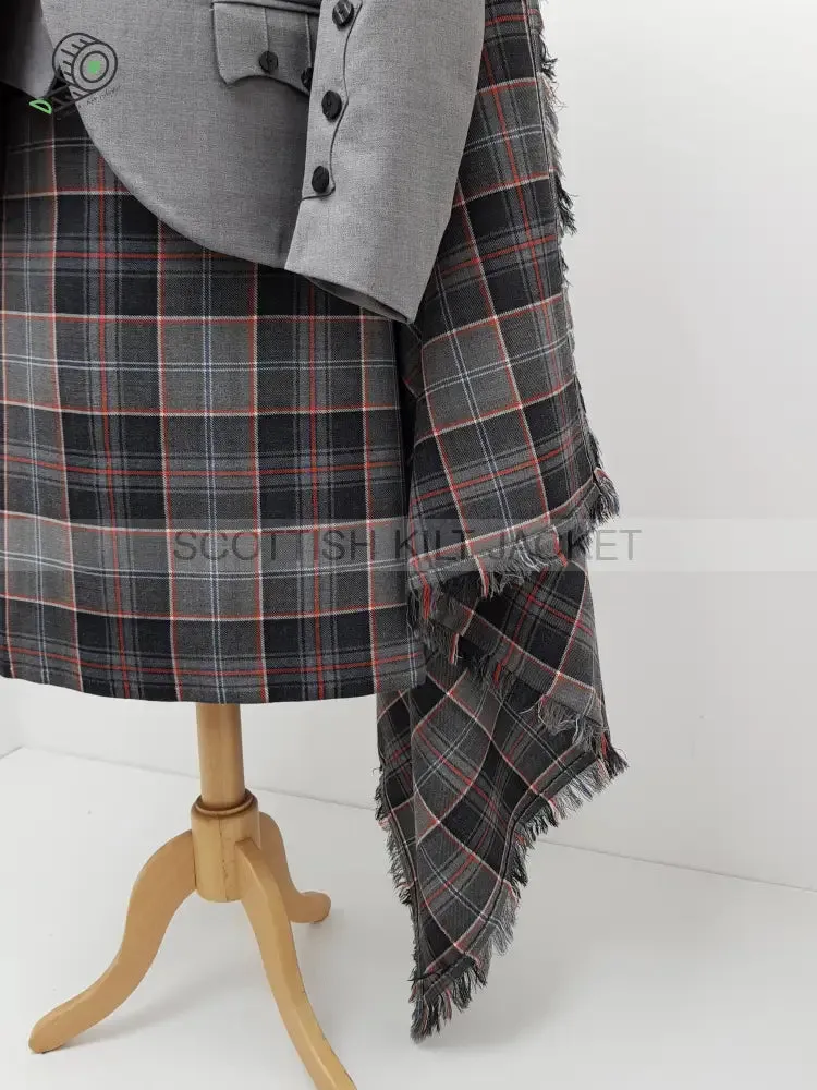 Gray Argyle Kilt Outfits Full Highland Dress In 8 yard