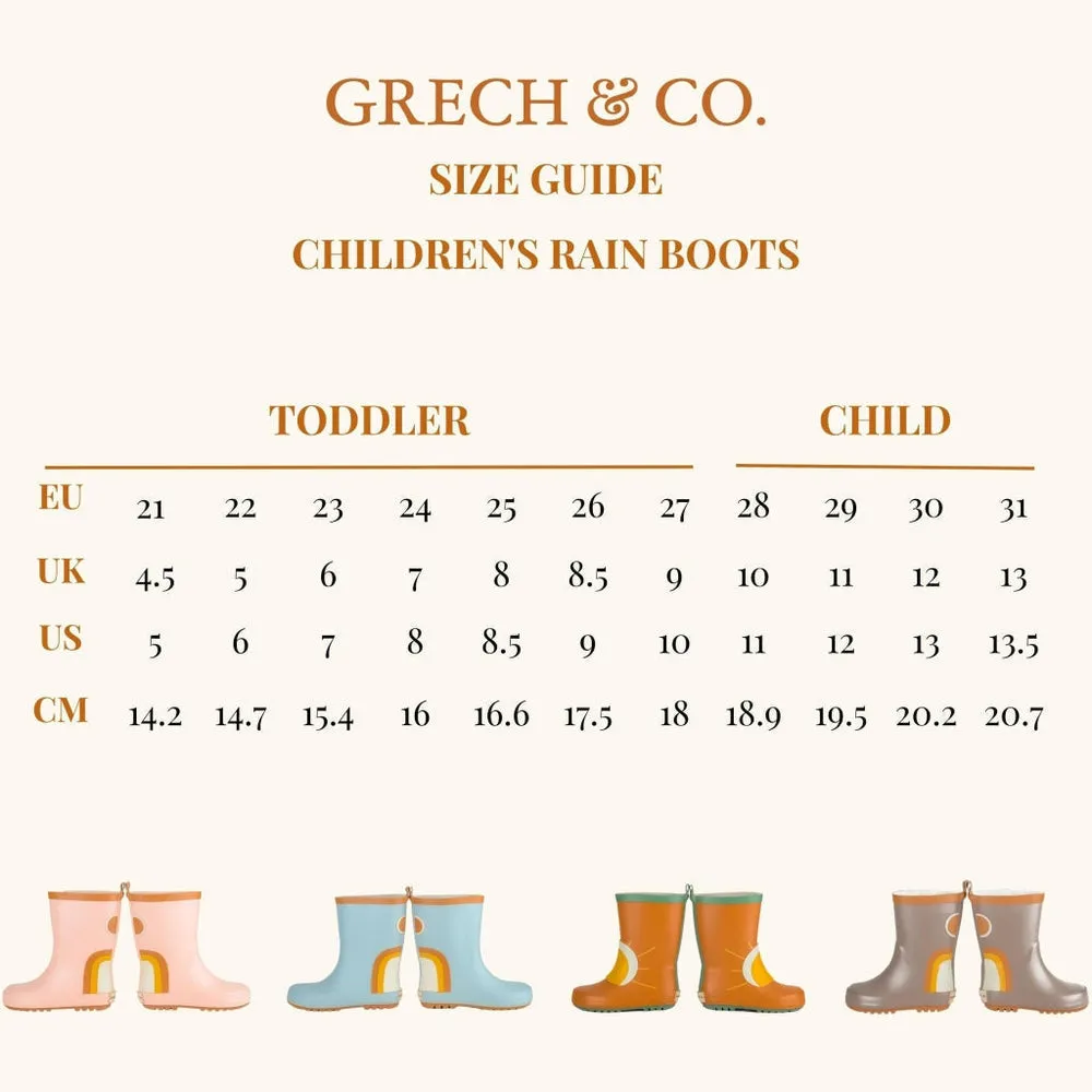 Grech & Co. Childrens Rain Boots - Stone