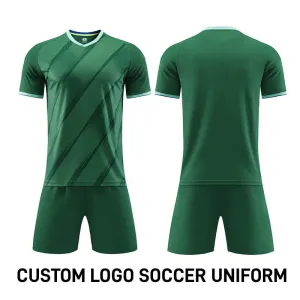 Green Personalized Logo Football Jerseys for Youth