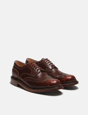 Grenson Archie Triple Welt Brogues - Mahogany