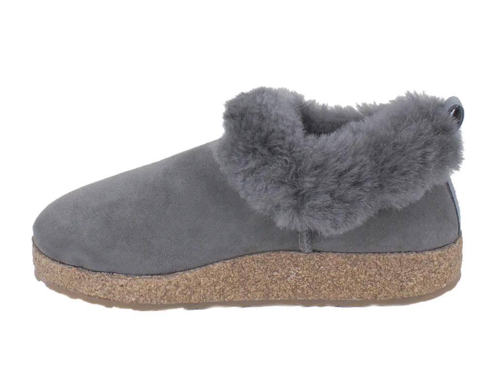 Haflinger Clogs Sheepskin Iceland Anthracite