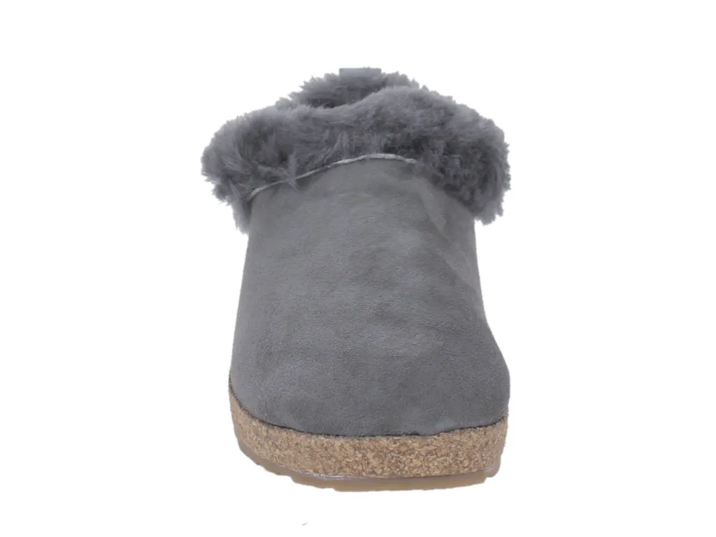 Haflinger Clogs Sheepskin Iceland Anthracite